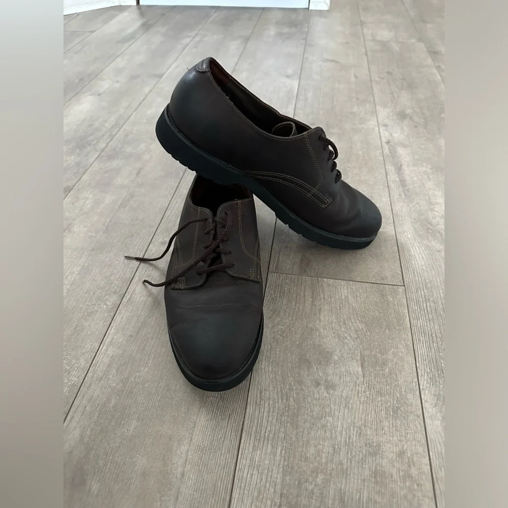FLS Florsheim Men’s 9.5 Deep Brown Oxford Shoes Dress Shoes or Casual